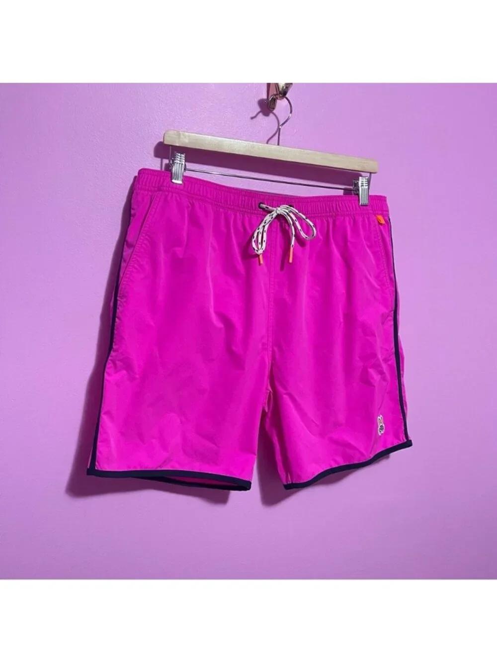 Psycho Bunny‎ Holloway Neon Pink Swim Trunks Men’s XL Quick-Dry